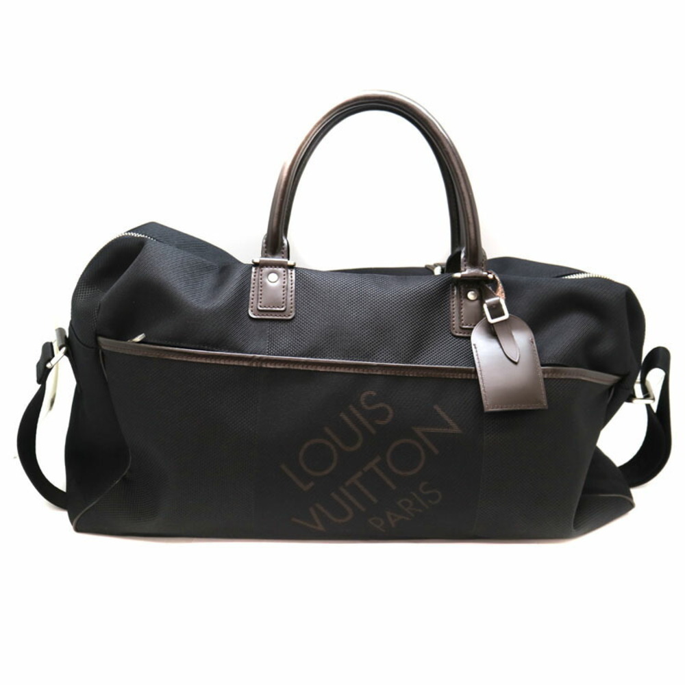 LOUIS VUITTON Albatross Boston Bag Damier Gant Noir Black LV